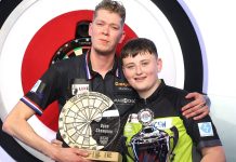 Mitchell Lawrie, 15, hailed as ‘the future of darts’ following 6-3 defeat to Jimmy van Schie in WDF World Darts Championship final