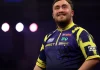 What time does Luke Littler compete in the World Darts Championship tonight?